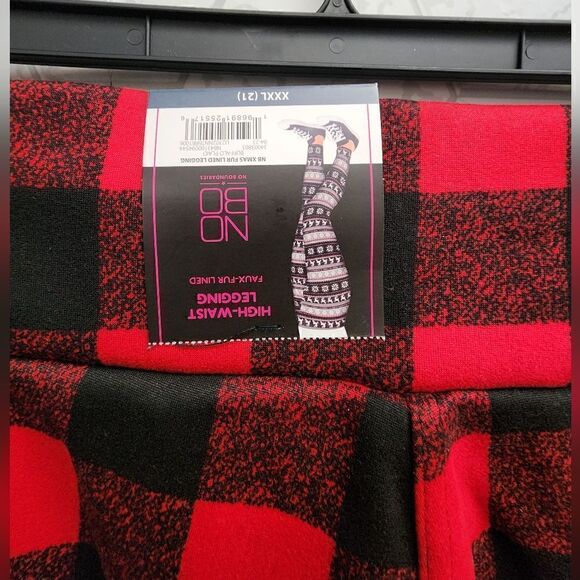 Lot of two Women's Christmas Leggings Junior Size XXXL 21 - Picture 9 of 10